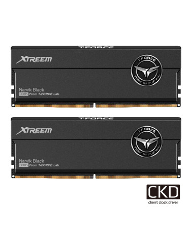 Модуль памяти DDR5 CUDIMM TEAMGROUP T-Force Xtreem 48GB (2x24GB) 8400MHz CL42 (42-54-54-84) 1.40V / FFXD548G8400HC42BDC-CU01 / B