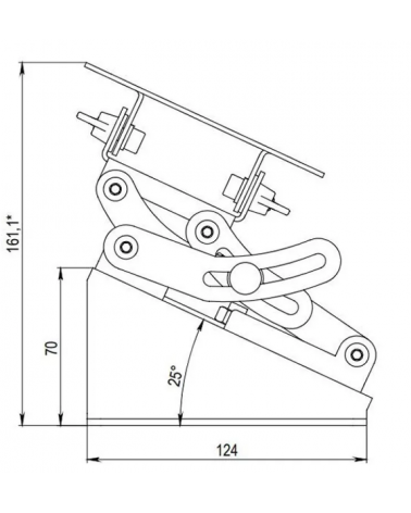 RCS1022-AL Настольный наклонный кронштейн для монитора диагональю 10–24''
