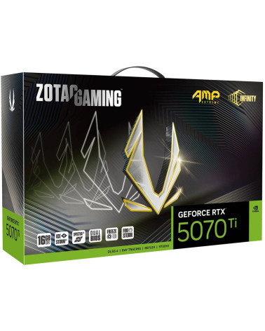 Видеокарта Zotac RTX5070Ti AMP EXTREME INFINITY 16GB GDDR7 256it 3xDP HDMI 3FAN PREMIUM PACK