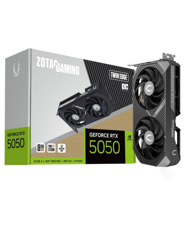 Видеокарта Zotac RTX5050 TWIN EDGE OC 8GB GDDR6 128bit 3xDP HDMI 2FAN MEDIUM PACK