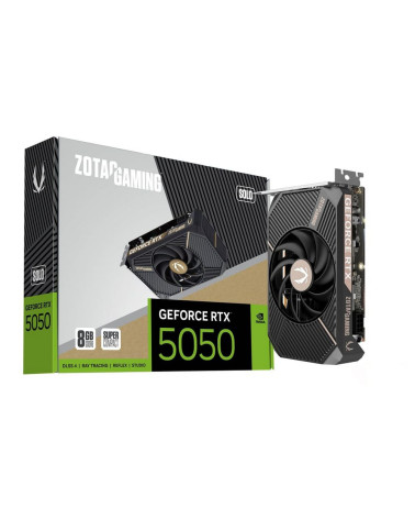 Видеокарта Zotac RTX5050 SOLO 8GB GDDR6 128bit 3xDP HDMI 1FAN LITE PACK