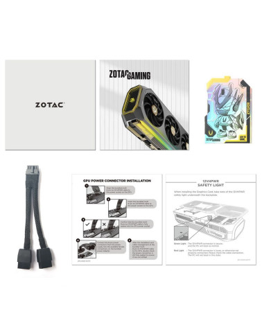 Видеокарта Zotac RTX5070 TWIN EDGE OC WHITE ED 12GB GDDR7 192bit 3xDP HDMI 2FAN PREMIUM PACK