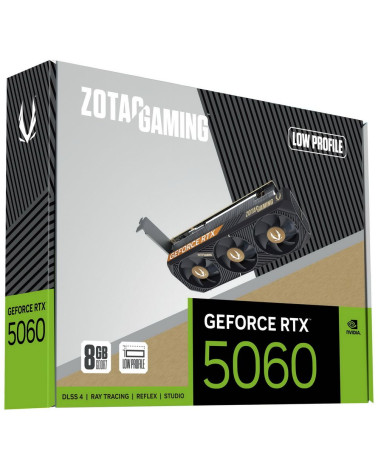 Видеокарта Zotac RTX5060 LOW PROFILE 8GB GDDR7 128bit 2xDP HDMI 3FAN LP LITE PACK