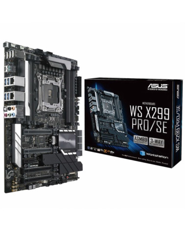 Материнская плата ASUS WS X299 PRO/SE LGA2066 ATX 8xDDR4 4xPCIEx16 PCIEx1 2xM.2 USB-C 2хGLAN 3 (813630)