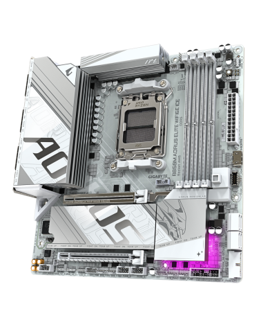 Материнская плата Gigabyte OEM B850M AORUS ELITE WIFI6E ICE, Socket AM5, AMD B850, 4xDDR5-5200, DP, 2xPCI-Ex16, 4xSATA3(RAID 0/1