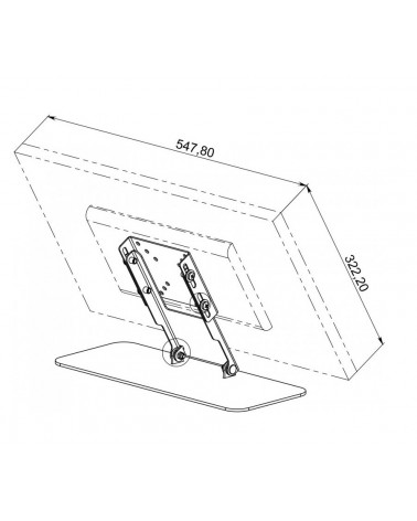 Аллегри Neo Flex T1 (21765)кронштейн настольный откидной для монитора 19-26