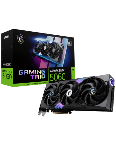 Видеокарта MSI RTX5060 GAMING TRIO OC 8GB GDDR7 128bit 3xDP HDMI 3FAN RTL