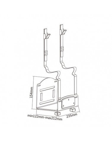 ABC MOUNT MOUNT-01/ErgoFount BPCH-02 настенное крепление для системного блока
