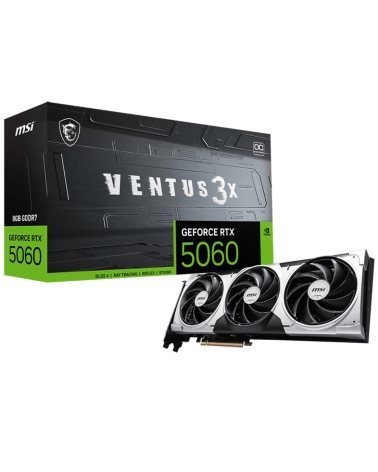 Видеокарта MSI RTX5060 VENTUS 3X OC 8GB GDDR7 128bit 3xDP HDMI 3FAN RTL