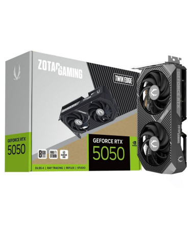 Видеокарта Zotac RTX5050 TWIN EDGE 8GB GDDR6 128bit 3xDP HDMI 2FAN MEDIUM PACK