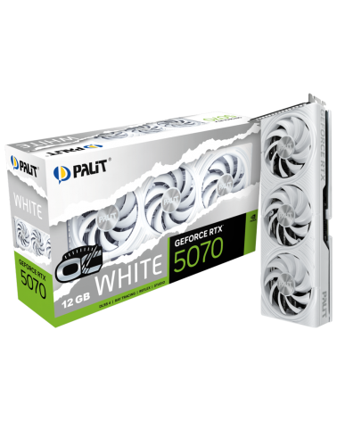 Видеокарта Palit RTX5070 WHITE OC 12GB GDDR7 192bit 3xDP HDMI 3FAN RTL