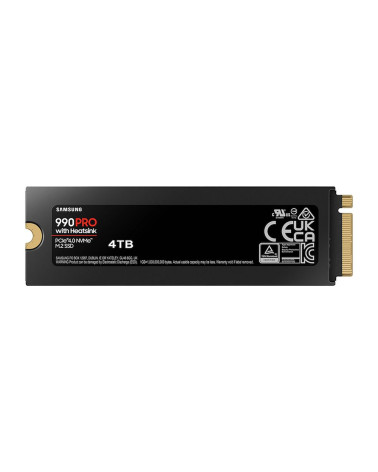Твердотельный накопитель SSD Samsung 4TB 990 PRO with Heatsink PCI-E 4.0, V-NAND 3-bit MLC