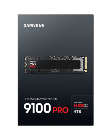 Твердотельный накопитель SSD Samsung MZ-VAP4T0BW M.2 2280 4TB 9100 PRO Black PCIe Gen5x4 RTL