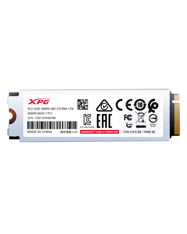 Твердотельный накопитель SSD XPG M.2 2280 1TB MARS 980 STROM PCIe 5.0 x4