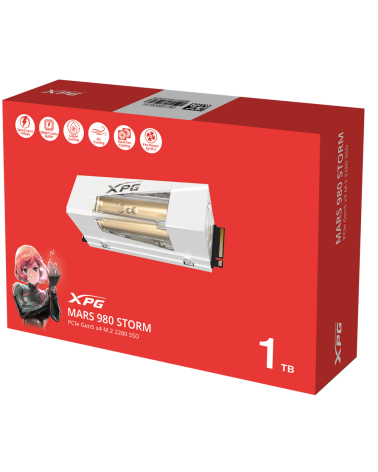 Твердотельный накопитель SSD XPG M.2 2280 1TB MARS 980 STROM PCIe 5.0 x4