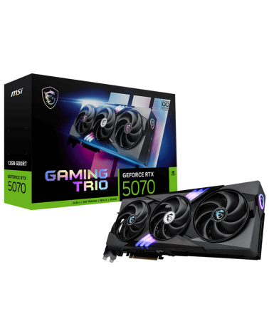 Видеокарта MSI RTX5070 GAMING TRIO OC 12GB GDDR7 192bit 3xDP HDMI 3FAN RTL