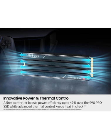 Твердотельный накопитель SSD Samsung M.2 2280 1TB Samsung 9100 PRO Black Client SSD  PCIe Gen5x4 with NVMe, 14700/13300, IOPS 18