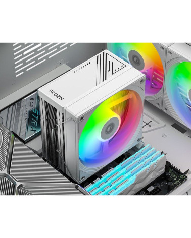 Вентилятор для процессора ID-Cooling FROZN A410 SE ARGB WHITE 180W/Intel 1700, 12*, 115*,AMD AM5,AM4/Screws