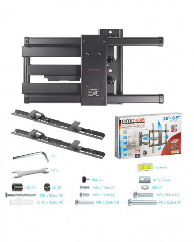 Arm Media PARAMOUNT-40 черный кронштейн на стену для ТВ 26"-65"
