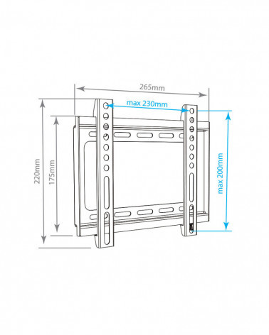 ARM MEDIA PLASMA-5/STEEL-5/OLIMP-115 BLACK настенный кронштейн для LED/LCD телевизоров