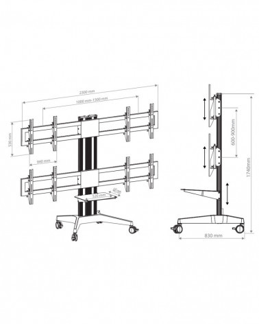 ARM MEDIA PT-STAND-16 Мобильная стойка