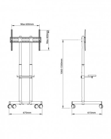ARM MEDIA PT-STAND-7 Мобильная стойка