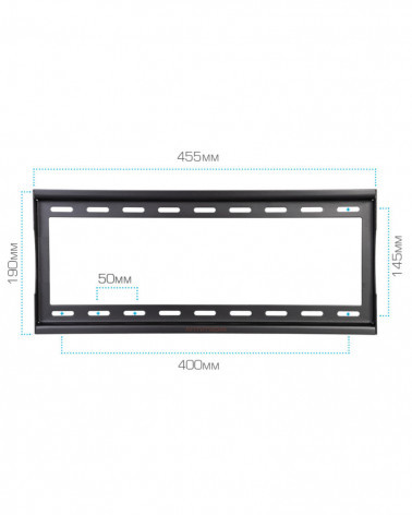 Arm Media STEEL-4 черный кронштейн на стену для ТВ 22"-65"