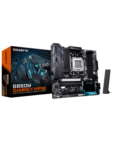 Материнская плата Gigabyte Badpack B850M GAMING X WIFI6E, Socket AM5, AMD B850, 4xDDR5-5200, HDMI+DP+DP, 2xPCI-Ex16, 4xSATA3(RAI