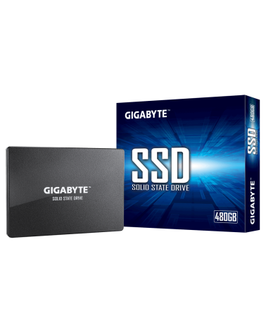 Твердотельный накопитель SSD Gigabyte GP-GSTFS31480GNTD 480GB 2.5" Client SATA 6Gb/s, 550/480, IOPS 75/70K, MTBF 2M, TLC, DRAM l