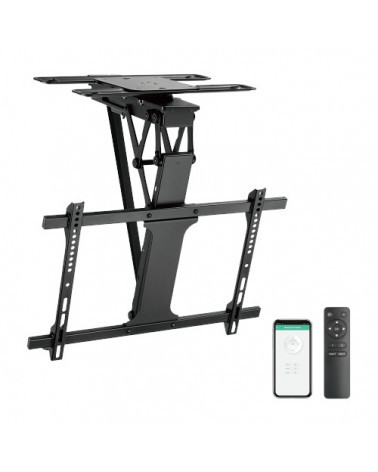 Brateck PLB-M 0546 DS Потолочный моторизованный кронштейн ТВ 23"-70", Радио Пульт, Поворот 180°