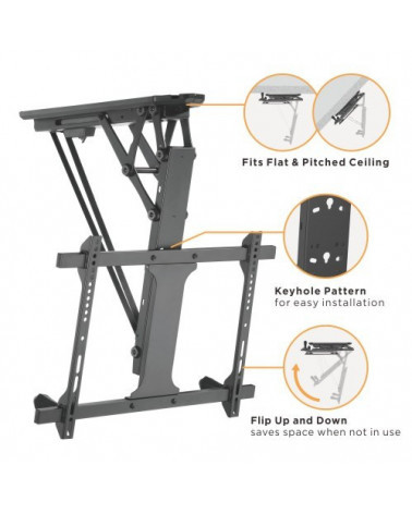 Brateck PLB-M 0546 черный кронштейн для ТВ 32"-70" (PLB-M0546) (система умного дома Tuya)