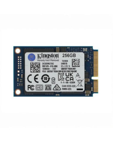 Твердотельный накопитель SSD Kingston SKC600MS/256G SKC600 256GB 3D TLC, mSATA, R/W 550/500MB/s,150TBW  (315981)