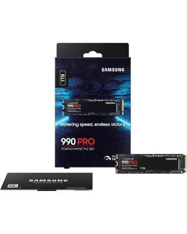 Твердотельный накопитель SSD Samsung 1TB M.2 2280 990 PRO MZ-V9P1T0B/AM PCI-E 4.0 x4, TLC 3D NAND