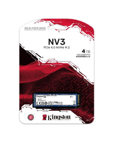 Твердотельный накопитель SSD Kingston PCIe 4.0 x4 4TB SNV3S/4000G NV3 M.2 2280