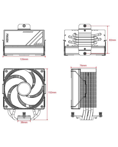 Вентилятор для процессора ID-Cooling FROZN A410 SE ARGB  180W/ Intel 1700, 12*, 115*, AMD AM5, AM4/ Screws