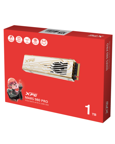 Твердотельный накопитель SSD XPG M.2 2280 1TB MARS 980 PRO PCIe 5.0 x4
