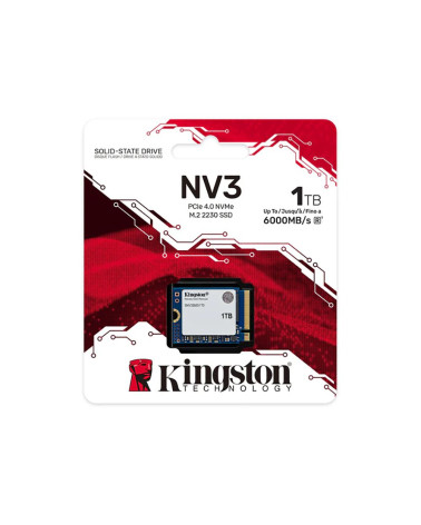 Твердотельный накопитель SSD Kingston NV3 SNV3SM3/1T0 1TB, M.2 2230, PCIe 4.0 x4, NVM Express, TBW 320TB
