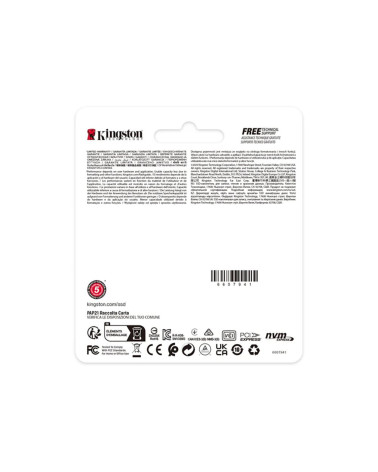 Твердотельный накопитель SSD Kingston NV3 SNV3SM3/1T0 1TB, M.2 2230, PCIe 4.0 x4, NVM Express, TBW 320TB