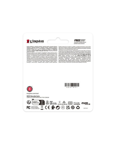 Твердотельный накопитель SSD Kingston NV3 SNV3SM3/2T0 2TB, M.2 2230, PCIe 4.0 x4, NVM Express, TBW 640TB