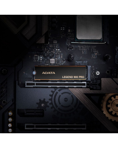 Твердотельный накопитель SSD ADATA M.2 2280 4TB Legend 900 Pro Client SSD PCIe Gen4x4 with NVMe 1.4, 7400/6500, 3D NAND, 2400TBW