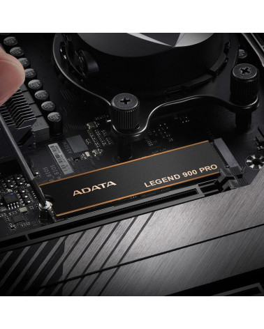 Твердотельный накопитель SSD ADATA M.2 2280 4TB Legend 900 Pro Client SSD PCIe Gen4x4 with NVMe 1.4, 7400/6500, 3D NAND, 2400TBW