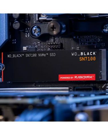 Твердотельный накопитель SSD Western Digital M.2 2280 2TB WD Black  WDS200T4X0E PCIe Gen4 x4, NVMe