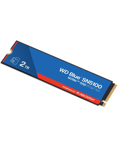 Твердотельный накопитель SSD Western Digital M.2 2280 2TB Green SN5100 WDS200T5B0E PCIe Gen4 x4, 7100MBs/6700MBs, TBW 900