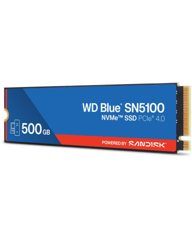 Твердотельный накопитель SSD Western Digital M.2 500GB Blue SN510 SSD WDS500G5B0E PCIe NVMe 4.0 x4