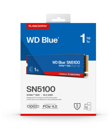 Твердотельный накопитель SSD Western Digital 2.5" 1TB WD Blue Client SSD 6Gb/s WDS100T5B0E