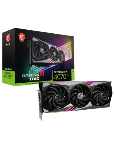 Видеокарта MSI RTX4070Ti GAMING X TRIO 12GB GDDR6X 192bit 3xDP HDMI 3FAN RTL (027298)