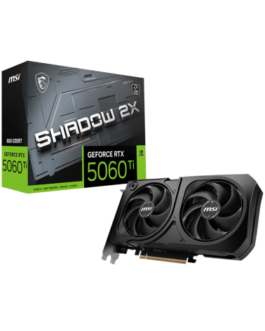 Видеокарта MSI RTX5060Ti SHADOW 2X PLUS 8GB GDDR7 128bit 3xDP HDMI 2FAN RTL