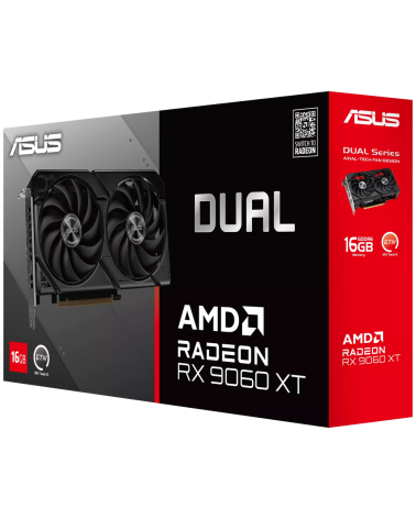 Видеокарта ASUS RX9060XT DUAL 16GB GDDR6 128bit 2xDP HDMI 2FAN RTL (DUAL-RX9060XT-16G)
