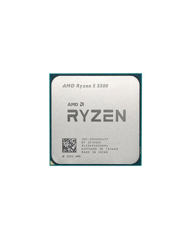 Центральный Процессор AMD RYZEN 5 5500 BOX (Cezanne, 7nm, C6/T12, Base 3,60GHz, Turbo 4,20GHz, Without Graphics, L3 16Mb, TDP 65