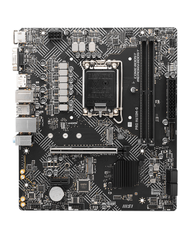 Материнская плата MSI PRO H610M-G H610, LGA1700, 2*DDR5, 1*PCIEx16, 1*PCIEx1, 1*M.2, 4*USB3.2Gen1, 6*USB2.0, 4*SATA3.0, 1G, VGA,